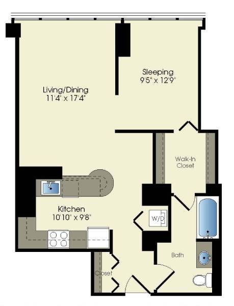 Apartment for rent at 215 W Washington St, Chicago, IL 60606