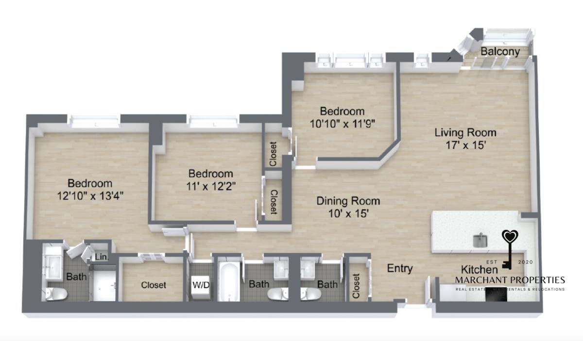 Apartment for rent at 1445 Beacon St, Brookline, MA 02446