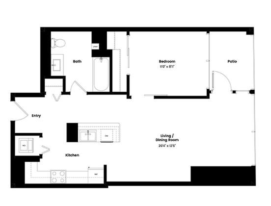 Apartment for rent at 210 N Wells #1, Chicago, IL 60606