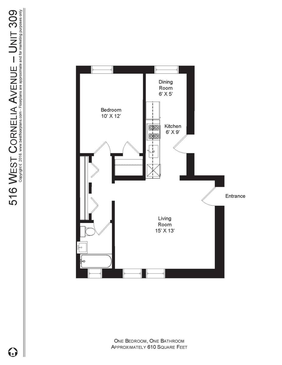 Apartment for rent at 512 W Cornelia Ave #309, Chicago, IL 60657