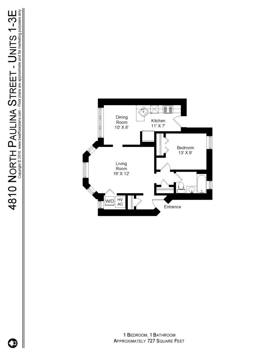 Apartment for rent at 4808 N Paulina #2E, Chicago, IL 60640