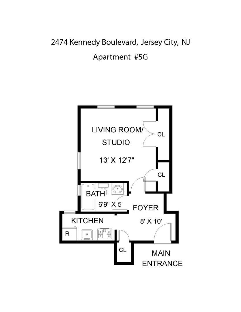 Apartment for rent at 2474 Kennedy Blvd, Jersey City, NJ 07304