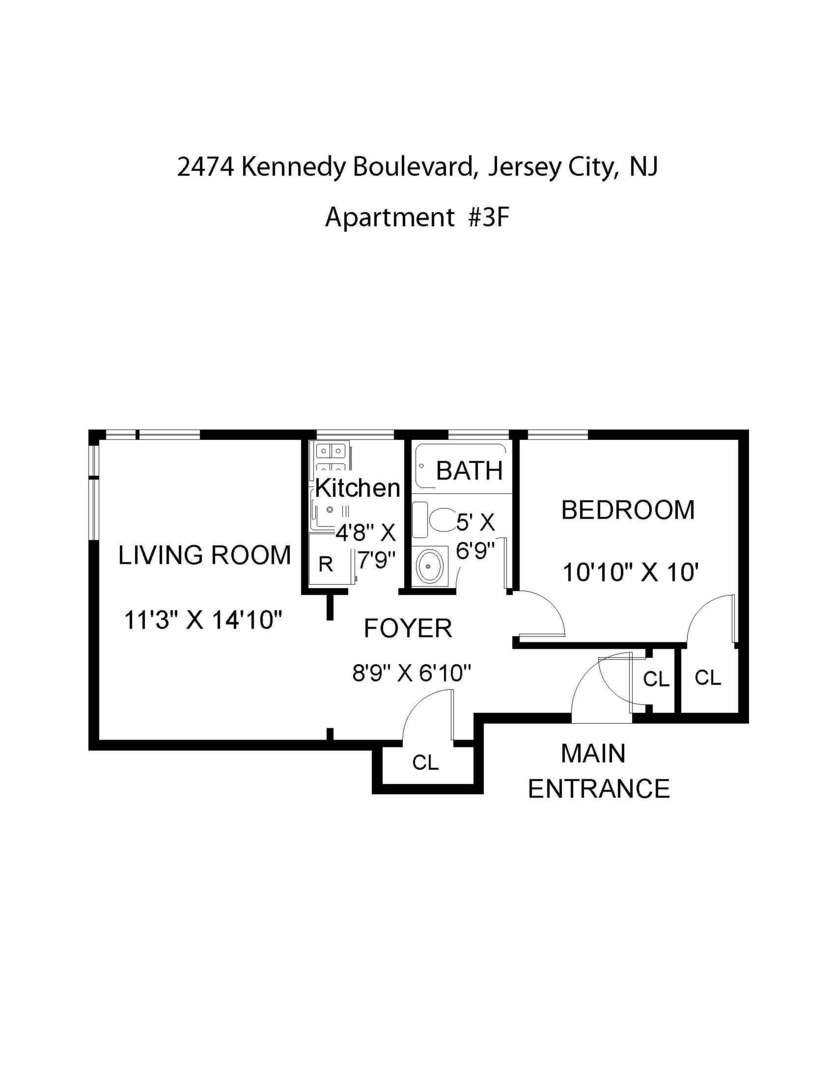 Apartment for rent at 2474 Kennedy Blvd, Jersey City, NJ 07304