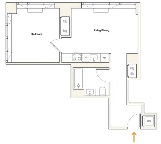 Apartment for rent at 111 Broad St #3021, New York, NY 10004