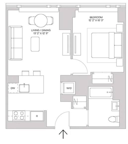 Apartment for rent at 457 W 40th St #1904, New York, NY 10018
