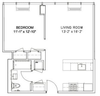 Apartment for rent at 553 W 53rd St #1543, New York, NY 10019