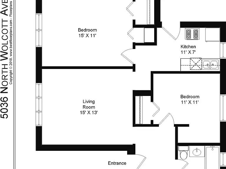 Apartment for rent at 5036 N Wolcott Ave #2, Chicago, IL 60640