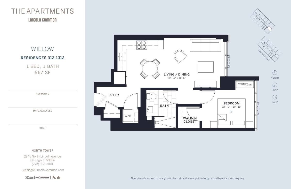 Apartment for rent at 2345 N Lincoln Ave #412, Chicago, IL 60614