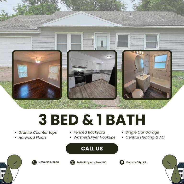 House for rent at 811 N 82nd St, Kansas City, KS 66112