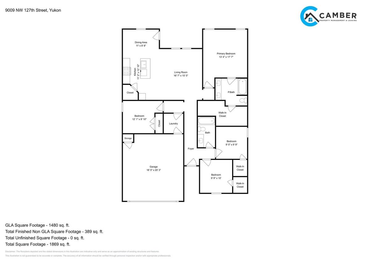House for rent at 9005 NW 127th Terrace, Yukon, OK 73099