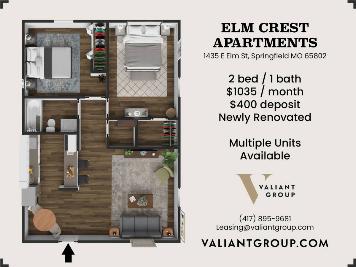 Apartment for rent at 1435 E Elm St, Springfield, MO 65802