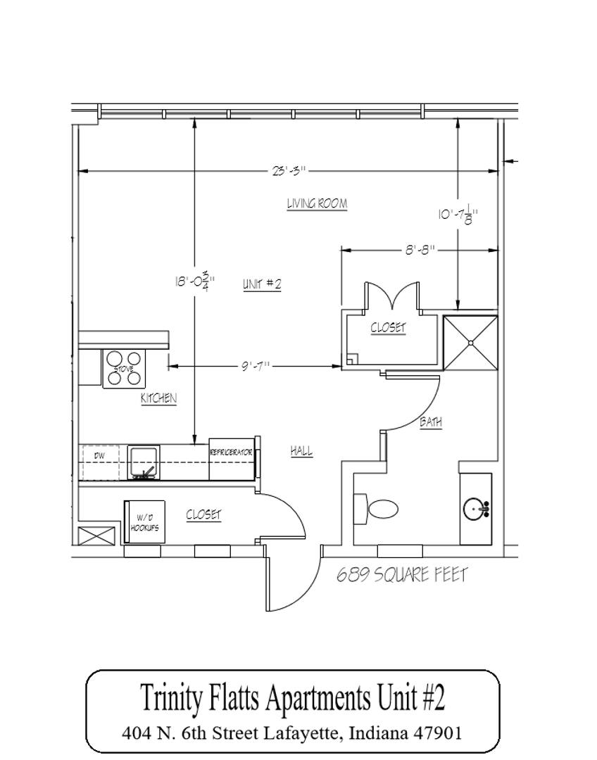 Apartment for rent at 404 N 6th St, Lafayette, IN 47901