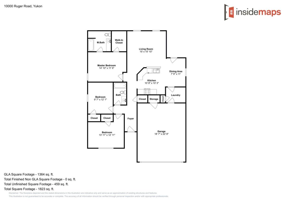 House for rent at 10000 Ruger Rd, Yukon, OK 73099