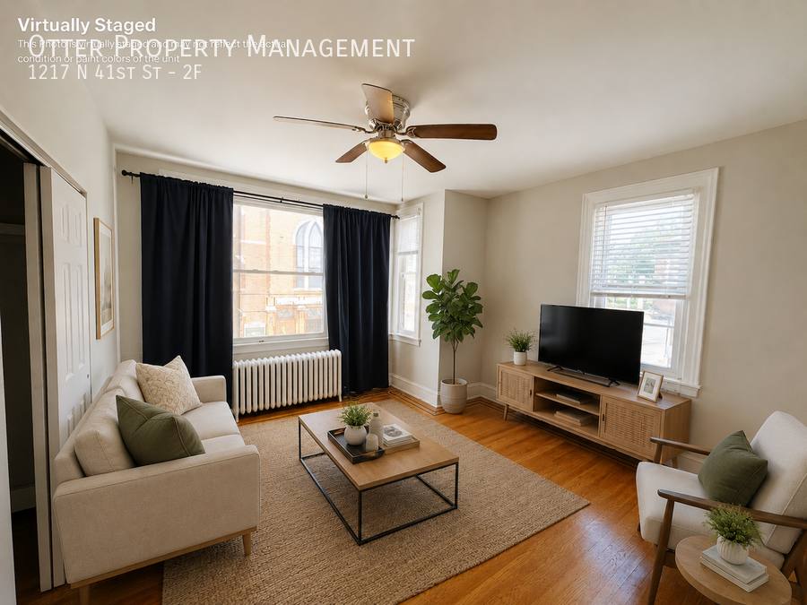 Apartment for rent at 1217 N 41st St #2F, Philadelphia, PA 19104