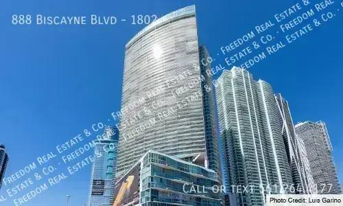 Condo for rent at 888 Biscayne Blvd #1802, Miami, FL 33132