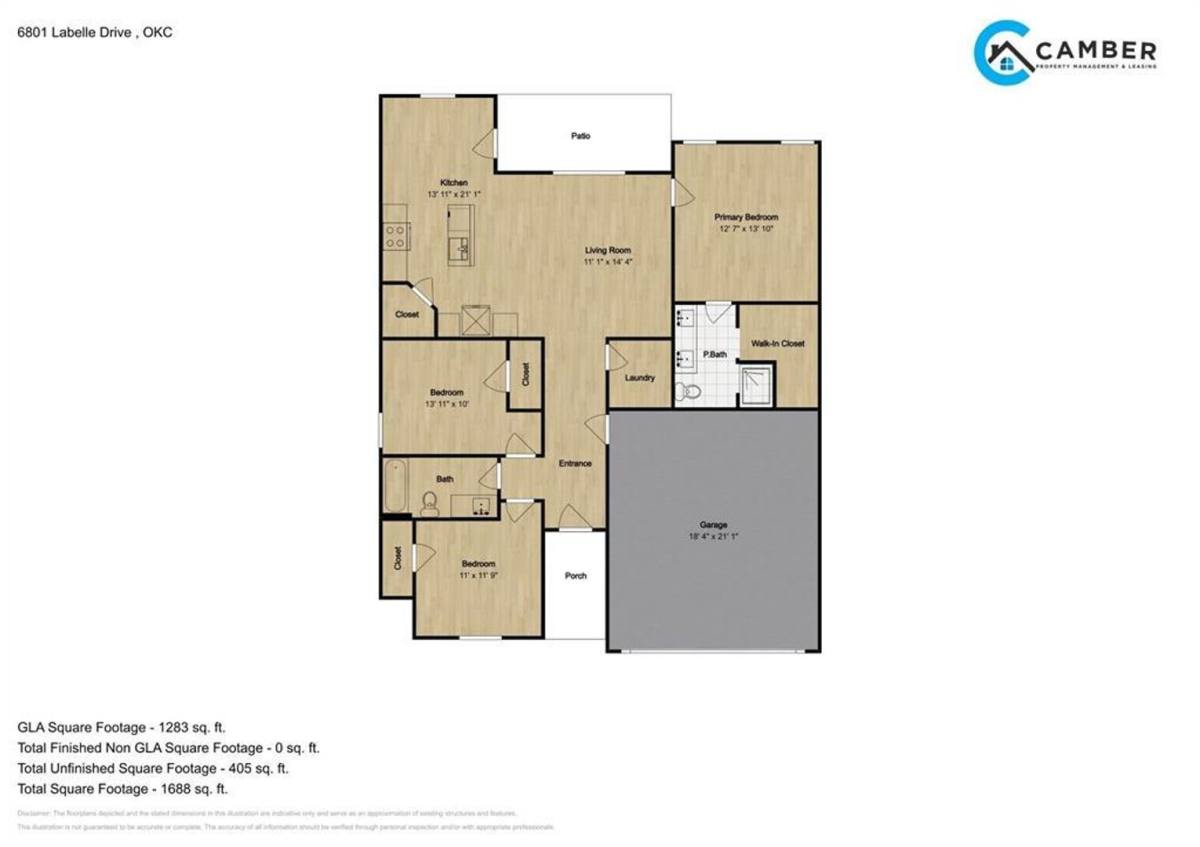 House for rent at 7020 Labelle Dr, Oklahoma City, OK 73132