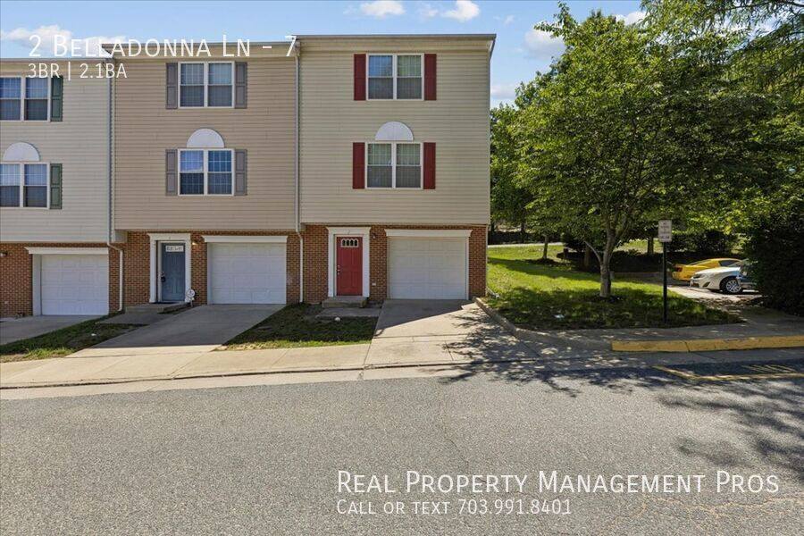 Townhouse for rent at 2 Belladonna Lane #7, Stafford, VA 22554