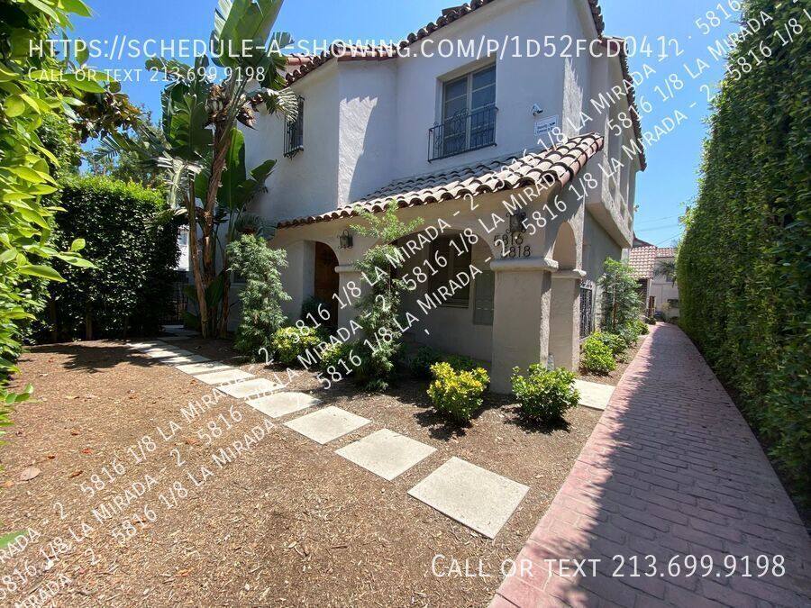 Townhouse for rent at 5816 1 8 La Mirada #2, Los Angeles, CA 90038