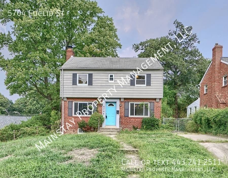 House for rent at 5704 Euclid St, Hyattsville, MD 20785
