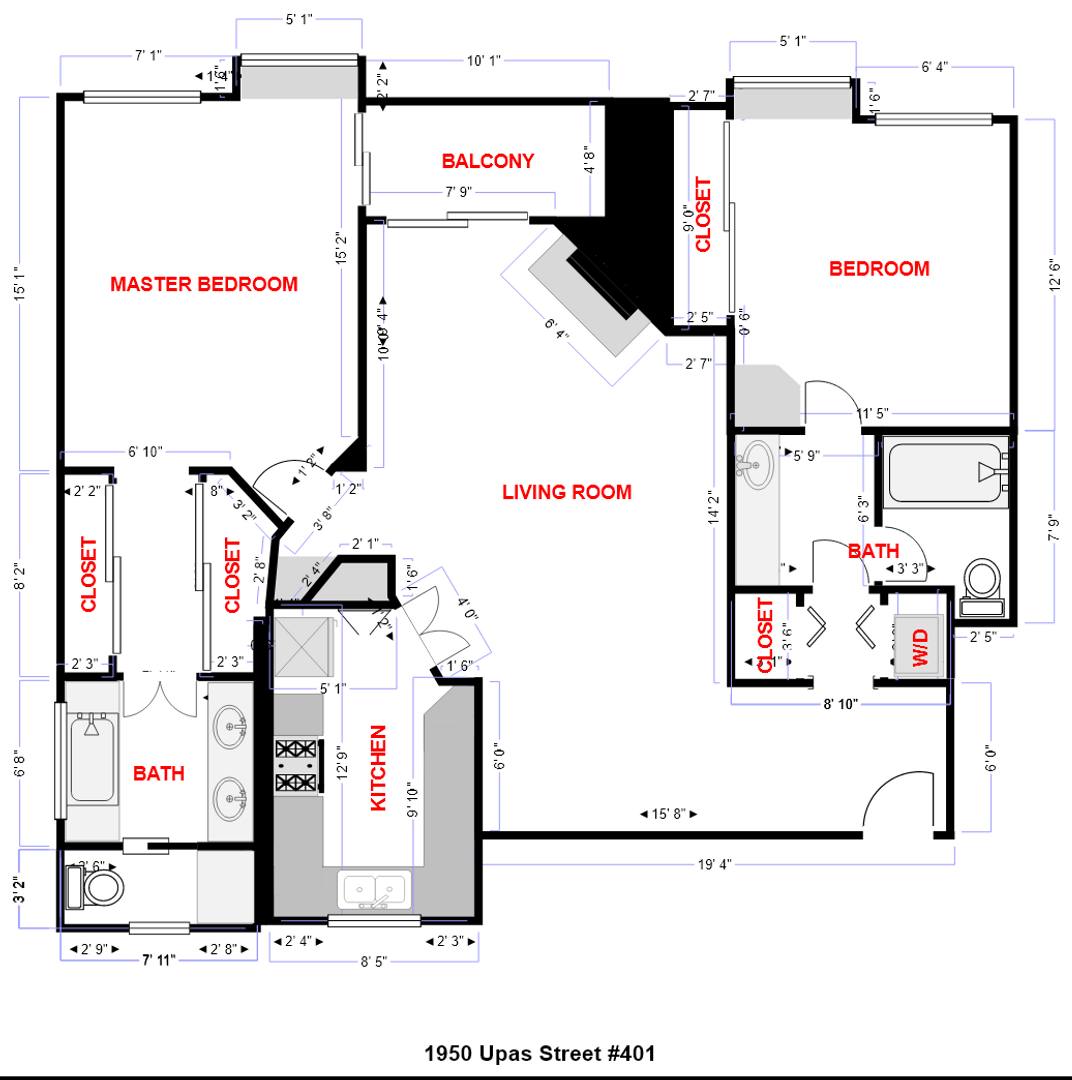 Condo for rent at 1950 Underpass St, San Diego, CA 92104