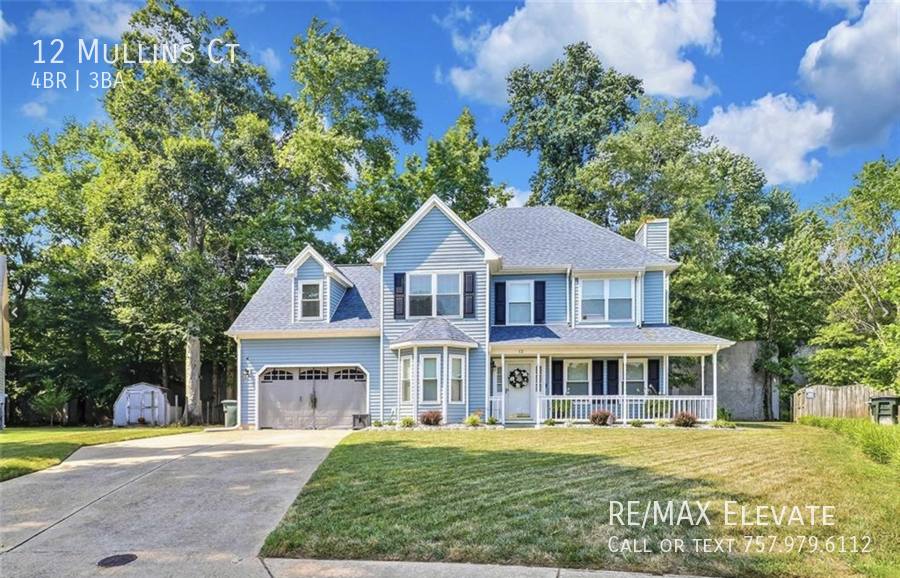 House for rent at 12 Mullins Court, Hampton, VA 23666