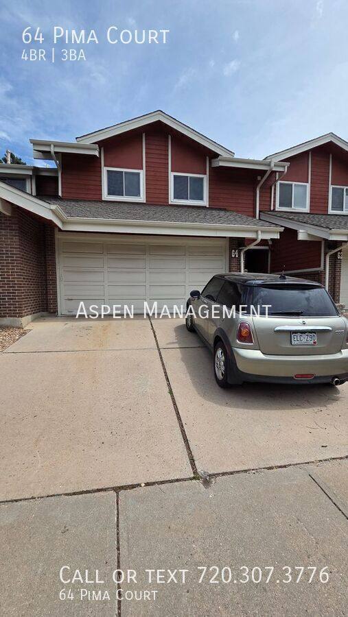 Townhouse for rent at 64 Pima Court, Boulder, CO 80305
