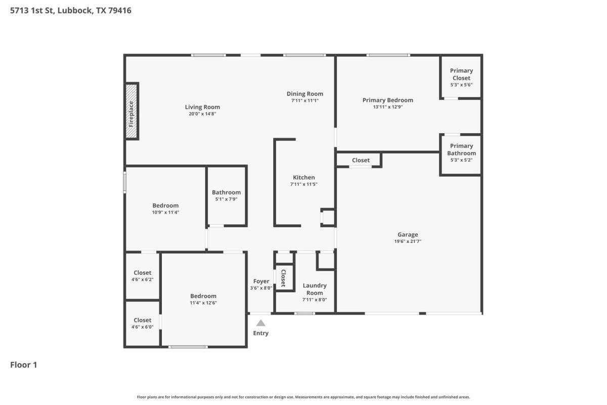 House for rent at 5713 1st St, Lubbock, TX 79416