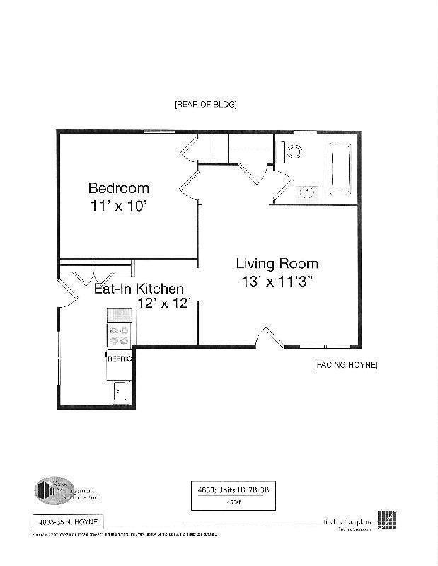 Apartment for rent at 4833 N Hoyne Ave #2A, Chicago, IL 60625