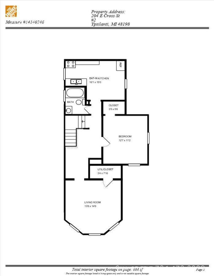 Apartment for rent at 204 E Cross St #2, Ypsilanti, MI 48197