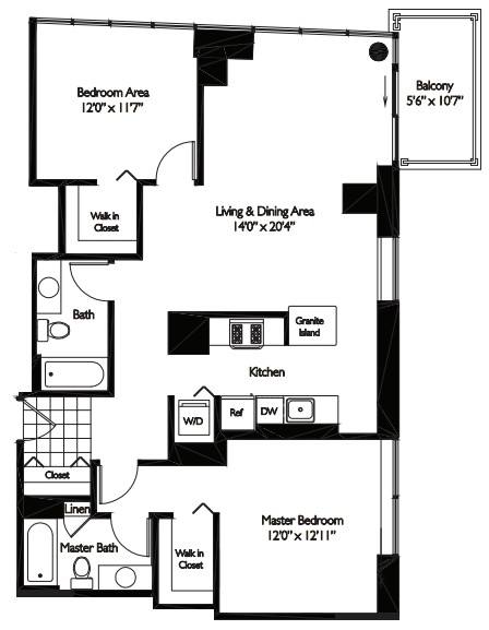 Apartment for rent at 400 E S Water St, Chicago, IL 60601