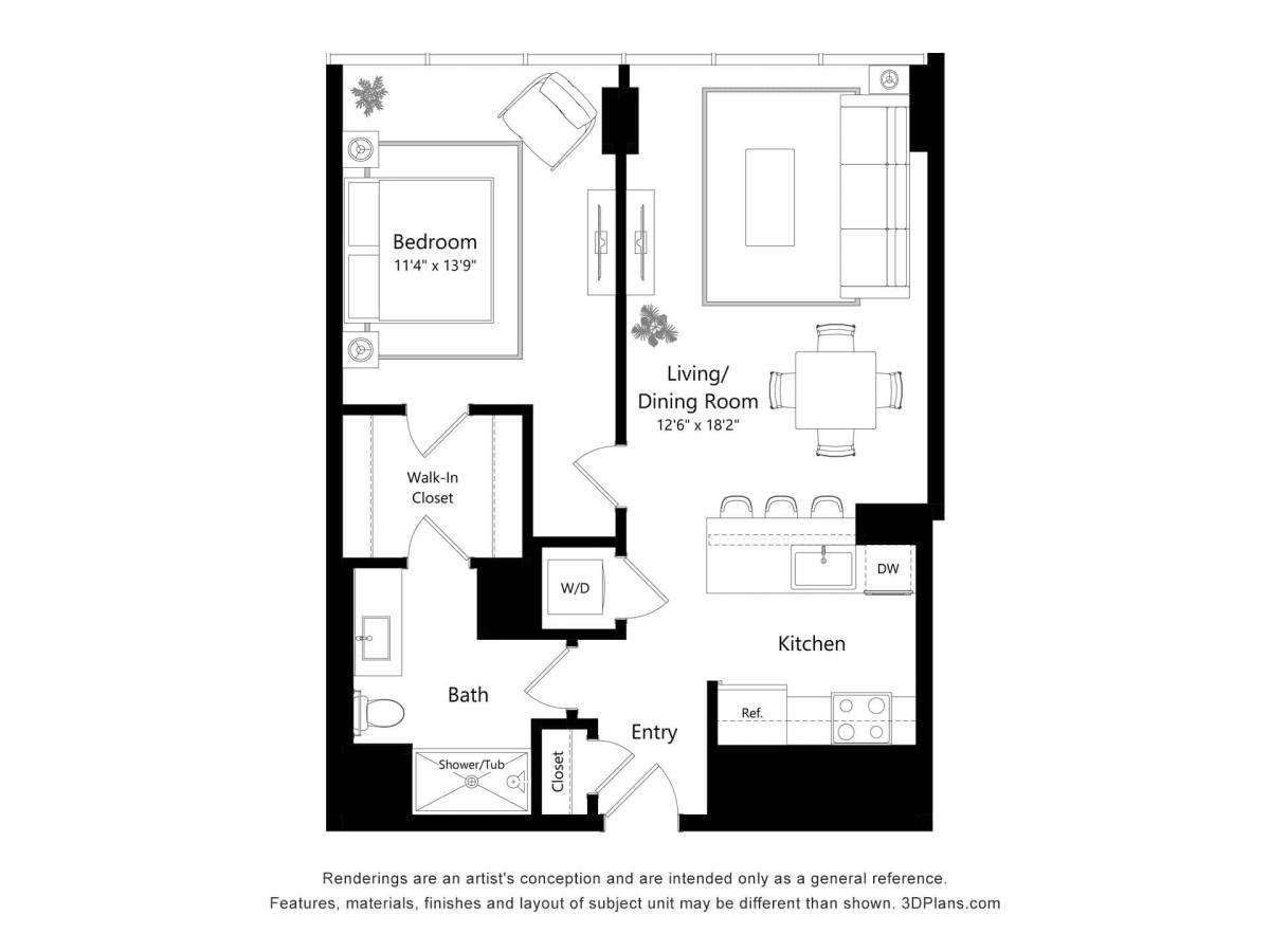 Apartment for rent at 365 N Halsted St, Chicago, IL 60661