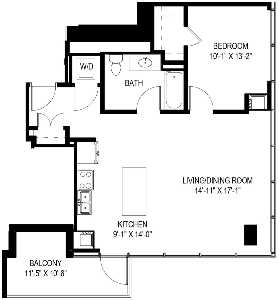 Apartment for rent at 765 W Adams St, Chicago, IL 60661