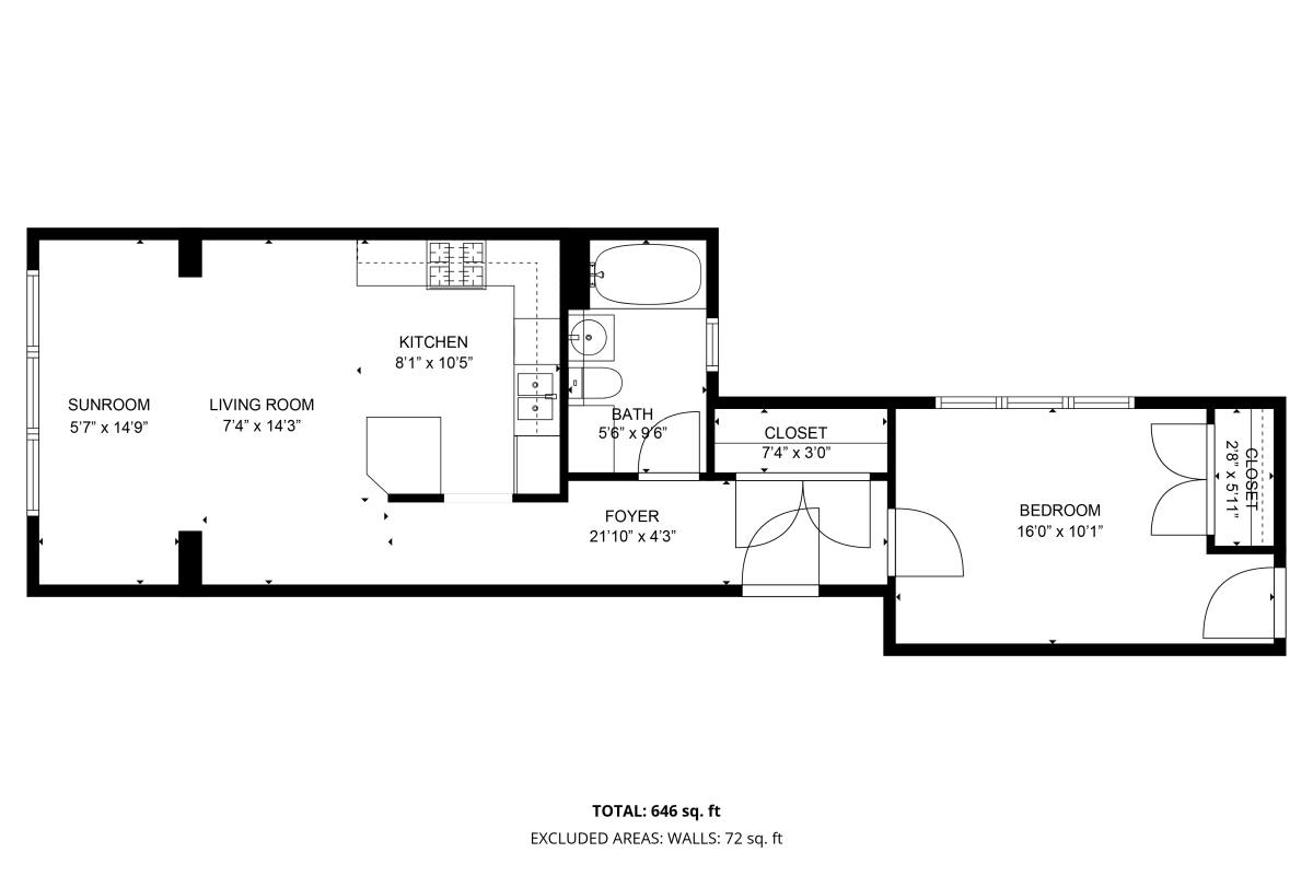 Apartment for rent at 1042 Bryn Mawr - 2nd, Chicago, IL 60660