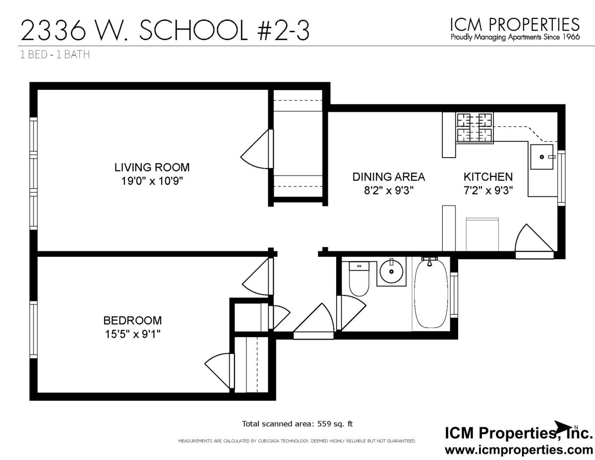 Apartment for rent at 3300 N Claremont #3, Chicago, IL 60618