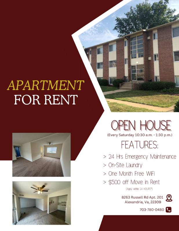 Apartment for rent at 8263 Russell Rd, Alexandria, VA 22309