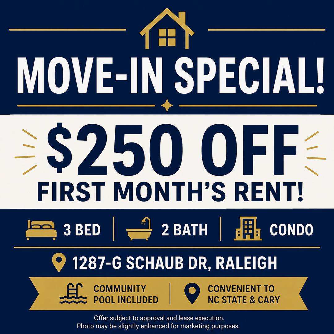 Condo for rent at 1287-G Schaub Dr #G, Raleigh, NC 27606