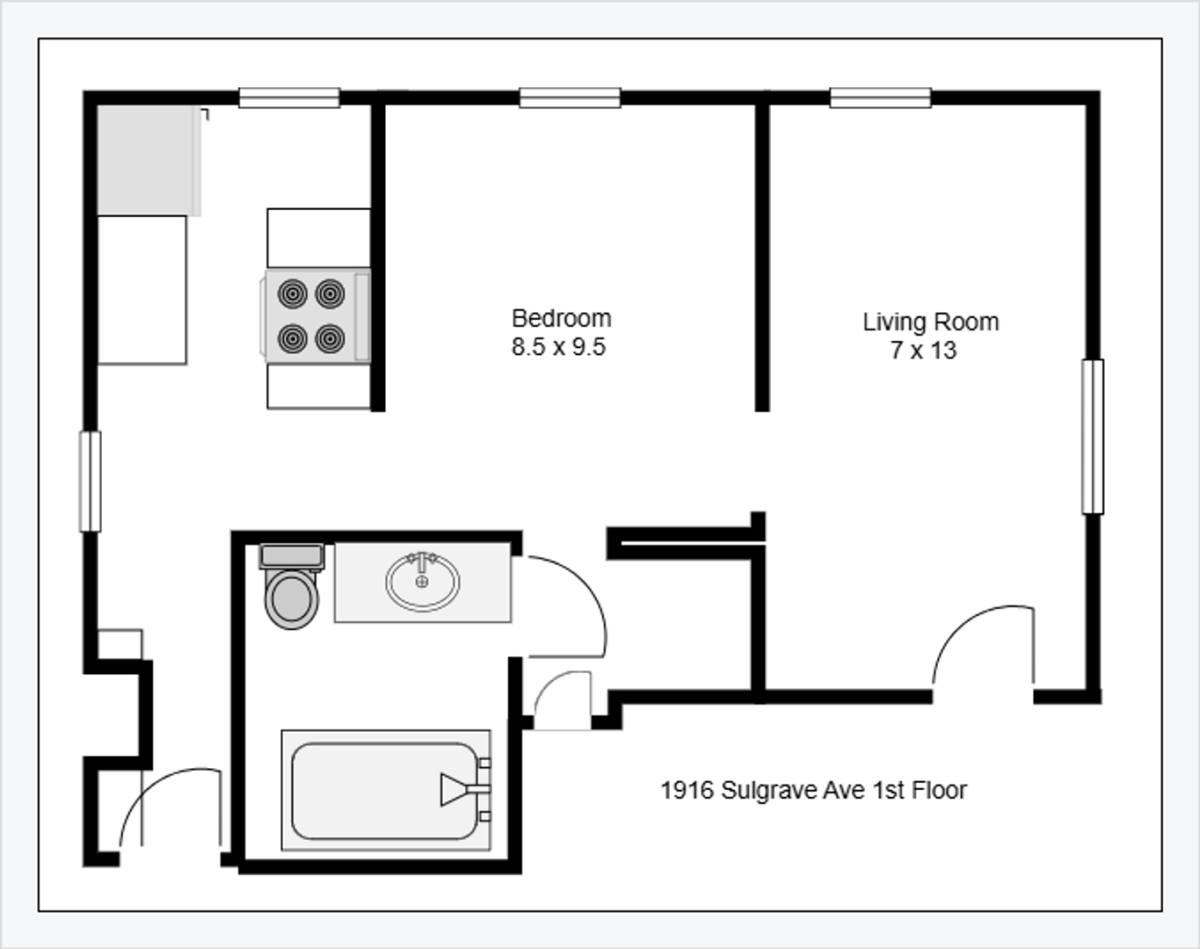 Apartment for rent at 1916 Sulgrave Ave, Baltimore, MD 21209