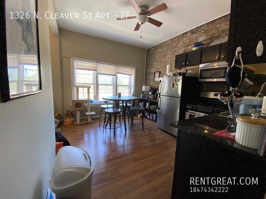 Apartment for rent at 1326 N Cleaver St #2F, Chicago, IL 60642