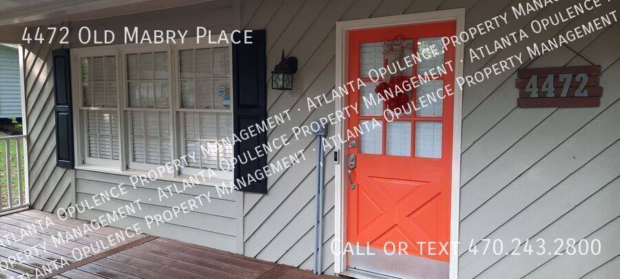 House for rent at 4472 Old Mabry Place, Roswell, GA 30075