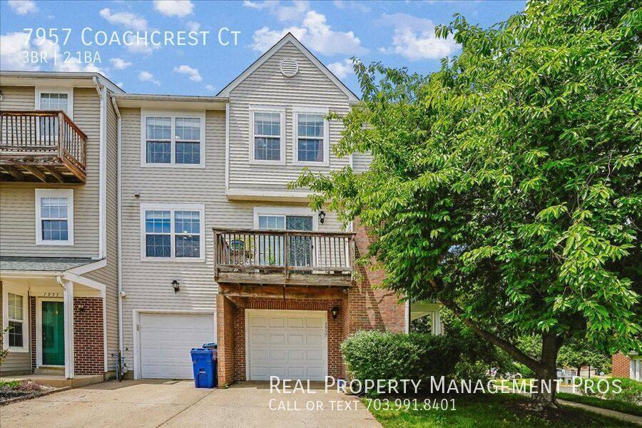 Townhouse for rent at 7957 Coachcrest Court, Manassas, VA 20109