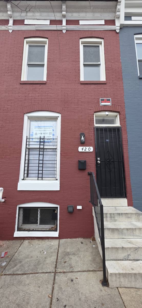 Townhouse for rent at 420 N Montford Ave, Baltimore, MD 21224