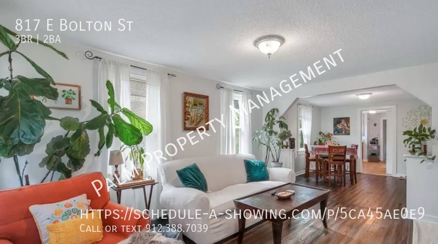 House for rent at 817 E Bolton St, Savannah, GA 31401