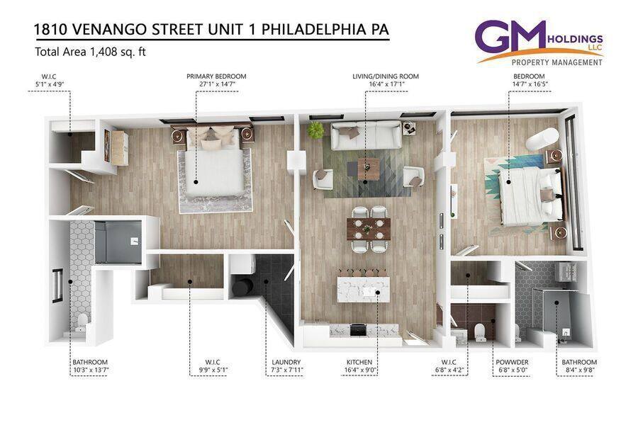 Apartment for rent at 1810 E Venango St #501, Philadelphia, PA 19134
