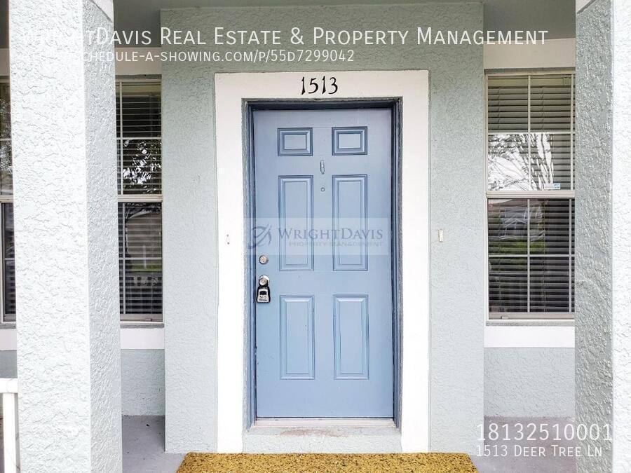 Townhouse for rent at 1513 Deer Tree Lane, Brandon, FL 33510