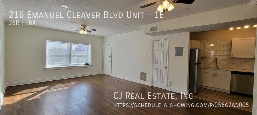 Apartment for rent at 216 Emanuel Cleaver Blvd #1E, Kansas City, MO 64112