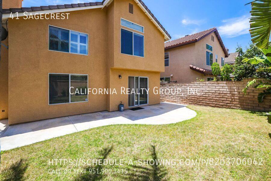 House for rent at 41 Sagecrest, Foothill Ranch, CA 92610