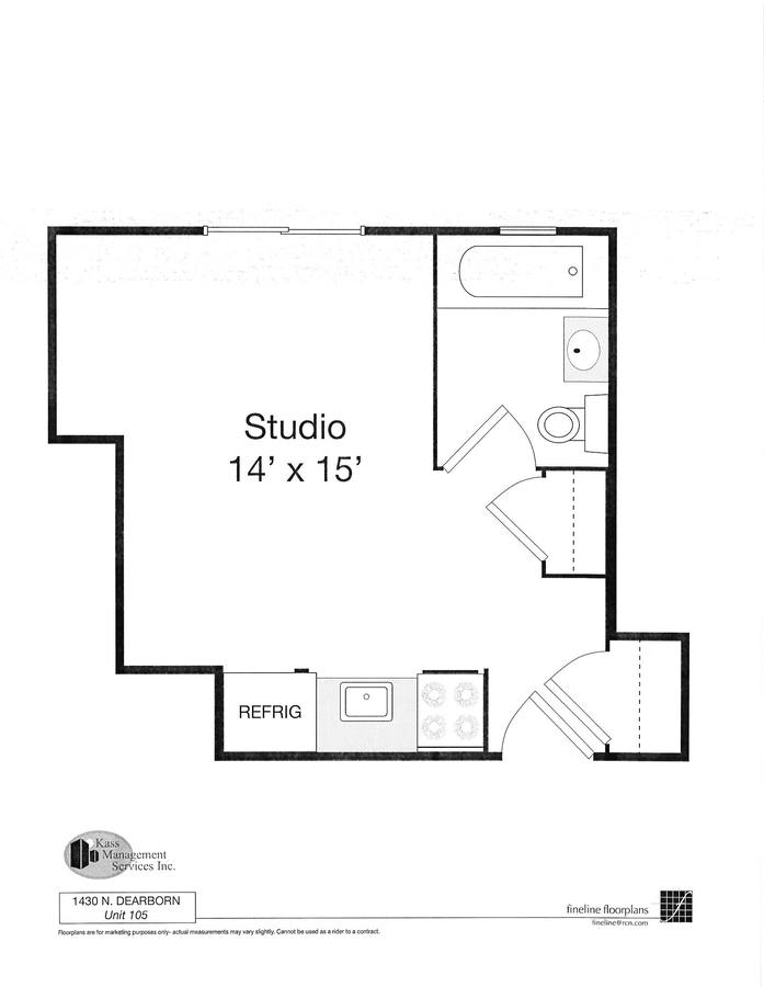 Apartment for rent at 1430 N Dearborn Parkway #105, Chicago, IL 60610