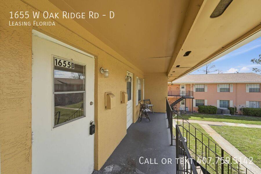 Apartment for rent at 1655 W Oak Ridge Rd #D, Orlando, FL 32809