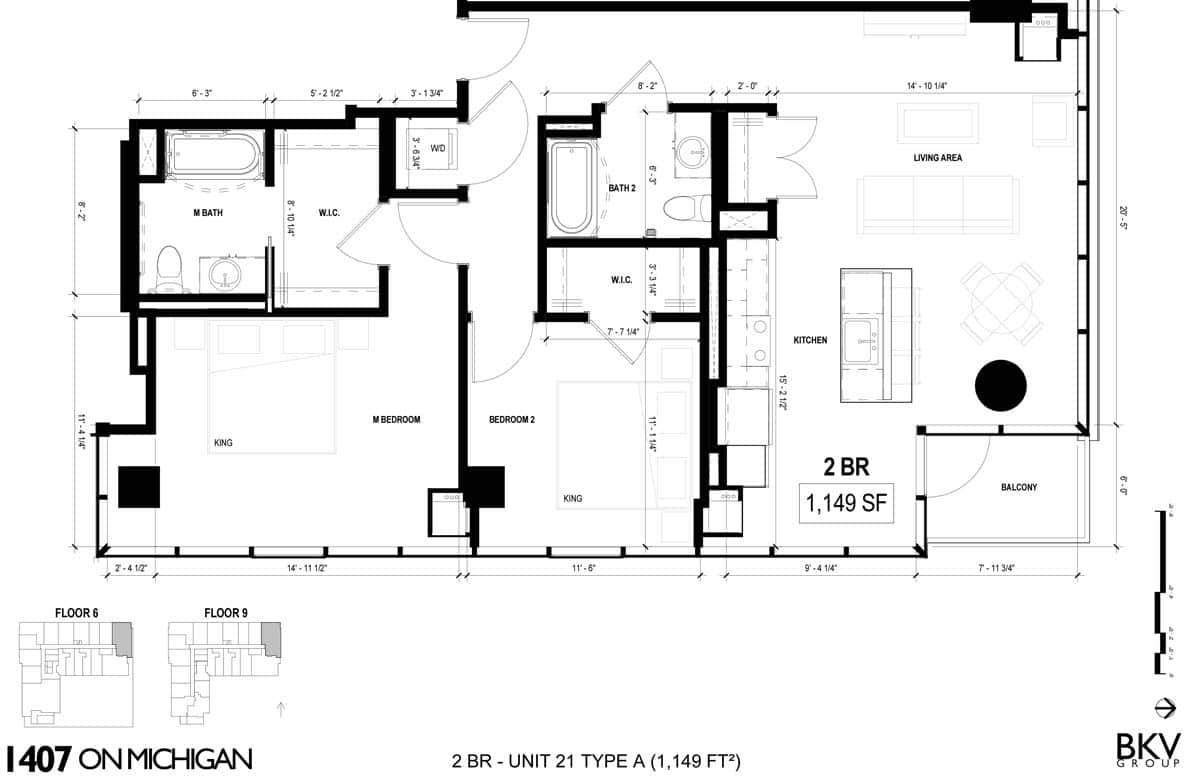Apartment for rent at 1407 S Michigan Ave, Chicago, IL 60605