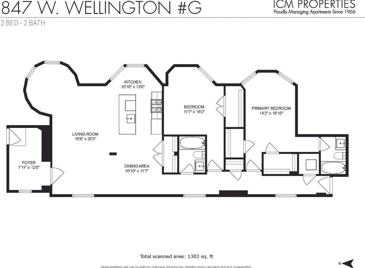 Apartment for rent at 847 W Wellington Ave #G, Chicago, IL 60657